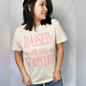 Raised on 90’s country graphic tee